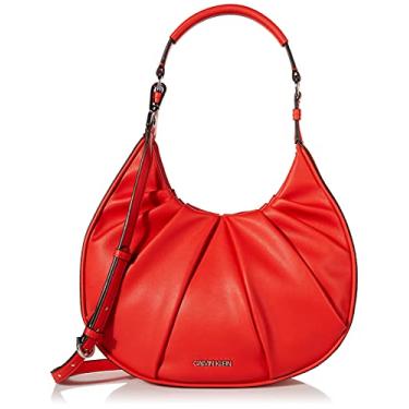 Imagem de Calvin Klein Bolsa de ombro Myla Novelty Hobo, Carmesim, One Size