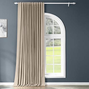 Imagem de HPD Half Price Drapes Cortinas de escurecimento de ambiente extra largas 25 x 300 (1 painel), BOCH-151304-120-DW, cinza-acastanhado clássico