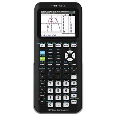 Imagem de Texas Instruments® Calculadora gráfica colorida TI-84 Plus CE, preto/branco