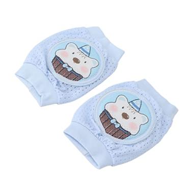 Imagem de Joelheiras para crianças, joelheiras para bebês fofas duráveis e respiráveis espessas para proteção contra engatinhar