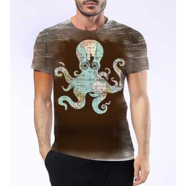 Imagem de Camiseta Camisa Polvos Animal Moluscos Tentáculos Bico 4 - Estilo Krak
