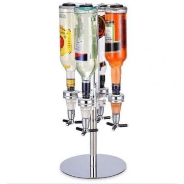 Imagem de Porta Bebidas Giratório com Dosador Automático 4 Garrafas Lorben GT620 