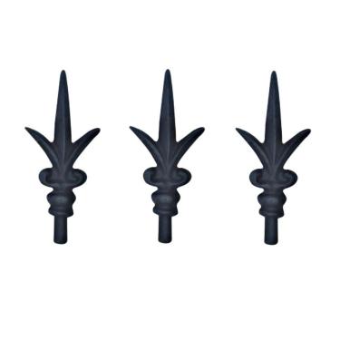 Imagem de Kit 3 Ponteiras Ponta de Lança Ferro N12 Grade Portão Muro
