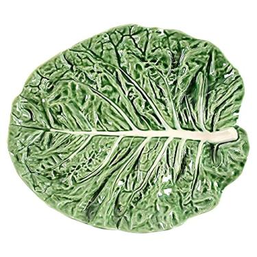 Imagem de Bordallo Pinheiro Bandeja de frutas de repolho verde 35,56 cm