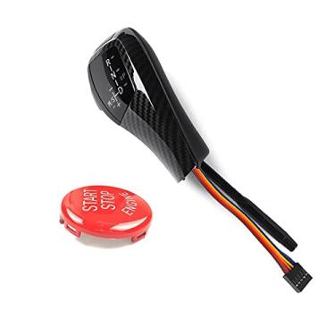 Imagem de FINMOKAL Atualização Do Seletor De Marchas Do Botão De Mudança De Marchas Led Estilo F30 Para BMW E90 E92 E93 Prata