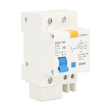 Imagem de FTVOGUE Dz47-63 C10 1P+N 10A Disjuntor de Falha à Terra Pequeno Protetor de Vazamento à Terra 30Ma 230V/400V Disjuntor de Estrutura Técnica Ambientalmente Amigável, Disjuntor