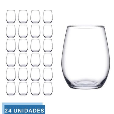 Imagem de 24 Copos de Vidro Transparente Redondo 440ml Amber Pasabahçe
