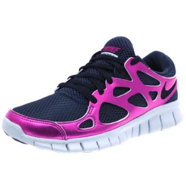 Imagem de Nike Women's WMNS Free Run Plus 2 PRM EXT, Black/Black/Rave Pink/Natural Grey