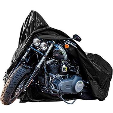 Imagem de Capa de motocicleta de nova geração! XYZCTEM para todos os climas, preto XXG, grande, resistente, impermeável, protege para ambientes externos de até 299 cm para Harley Davidson, Honda, Suzuki, Yamaha