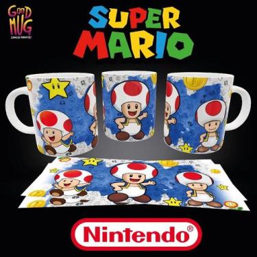 Imagem de Caneca Personalizada Super Mário Bros - (Coleção Luxo) Cerâmica 325ml