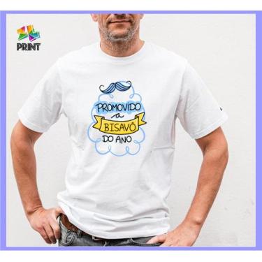 Imagem de Camiseta Adulto - Promovido A Bisavô Do Ano - Chá De Bebê Zlprint
