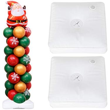 Imagem de SKOLOO Base Enchimento de Água para o Kit de Coluna de Balão Torre de Balão Grande Suporte de Arco de Balão, Pacote com 2