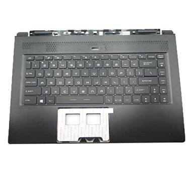 Imagem de Laptop Palmrest & Keyboard para MSI WS65 3076Q1C212HG01 E2P-6Q102XX-TA2 WS65 8SK MS-16Q2 MS16Q2 Teclado dos Estados Unidos dos Estados Unidos com retroiluminação