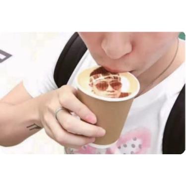 Imagem de Wltoys Coffee Printer Automatic 3d Latte Machine One-Touch Operation DIY Printing Photo printer On Food like Cake Bread Coffee with 1*Brown Cartridges