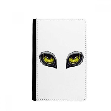 Imagem de Porta-passaporte com estampa de animal de desenho animado para decoração de olho de coruja porta-cartão, Multicolor
