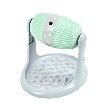 Imagem de Buyter Rolo cilíndrico para animais de estimação, brinquedo para vazamento de alimentos, tigela para selva alimentador de quebra-cabeça interativo (verde)