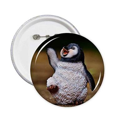 Imagem de Criatura Antártica Bonito Pinguim Ciência Natureza Alfinetes Emblema Botão Decoração Acessório 5 peças