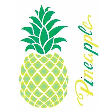 Imagem de Stencil de Acetato para Pintura OPA Simples 20 x 25 cm - 1829 Frutas Abacaxi