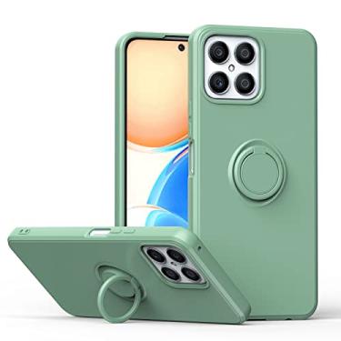 Imagem de Capa de celular adequada para Huawei Y9A com suporte de fivela de anel para celular silicone anti-estilhaçamento capa traseira verde