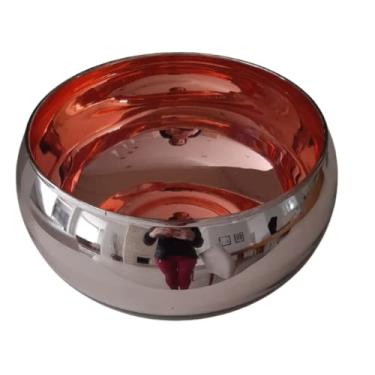 Imagem de Vaso de Vidro Rosê espelhado cachepot centro de mesa