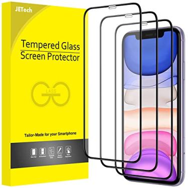 Imagem de JETech Película de Vidro Temperado de Cobertura Total para iPhone 11/iPhone XR 6,1 Polegadas, Lente de Protetor de Tela Compatível com Estojo 9H, HD Transparente, Pacote com 3