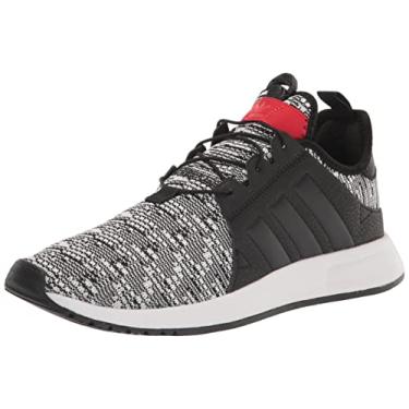 Imagem de adidas Originals Tênis unissex infantil X_PLR, Preto/Vermelho, 3.5 Big Kid