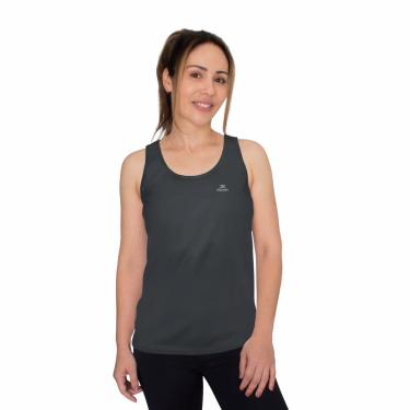 Imagem de Regata Dry Basic TK FPS 50 Muvin – Manga Curta – Feminina – Proteção Solar UV50 – Camiseta Para Academia Treino Funcional – Pilates – Yoga – Corrida – Ginástica Fitness – Caminhada – Secagem Rápida (G, Chumbo)