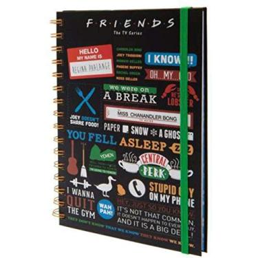 Imagem de Caderno A5 Friends The One with All The Quotes Infographic