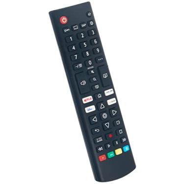 Imagem de AKB76037601 Substituição do controle remoto adequado para LG TV 2021 Modelo LED HD 4K Smart UHD HDTV com botões de canais Prime Video Disney Netflix 43UP7000PUA 32LM627BPUA 32LM577BPUA 43UP8000PUR 50UP800PUR