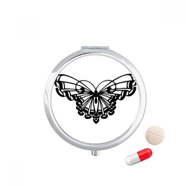 Imagem de Caixa de armazenamento de medicamentos com asas de babados e borboleta