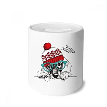 Imagem de DIYthinker Roupas de cachorro adoráveis em aquarela, caixa de dinheiro caixa de cerâmica porta-moedas presente de cofrinho