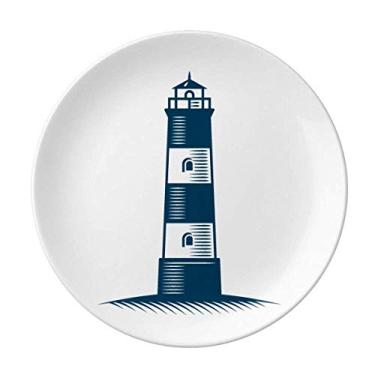 Imagem de Lighthouse Navigation Military Ocean Prato Decorativo de Porcelana Salver Prato de Jantar