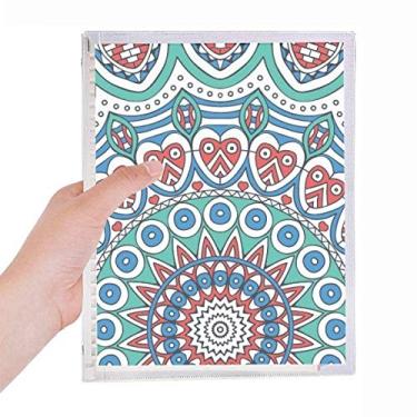 Imagem de Caderno de arte herat colorido azul pano impressão repetição folha solta diário recarregável artigos de papelaria