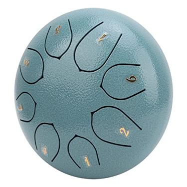 Imagem de Tambor de língua de aço, 15 cm, 8 notas, instrumento de percussão, material de liga de aço, alcance de 8 tons, kit de tambor de língua de aço com bolsa de tambor, baqueta,