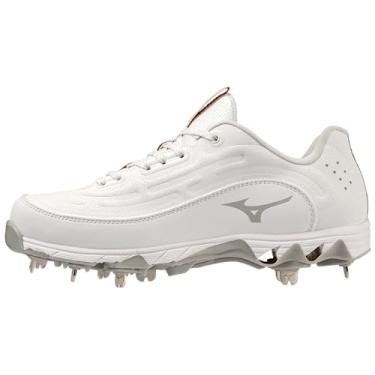 Imagem de Mizuno Chuteira feminina de softball, 9 spike Swift 8 Low Metal, Branco, 41