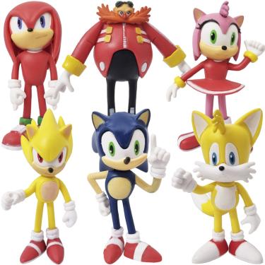 Kit 4 Bonecos Sonic 12 cm E Sua Turma do Sonic. em Promoção na Americanas
