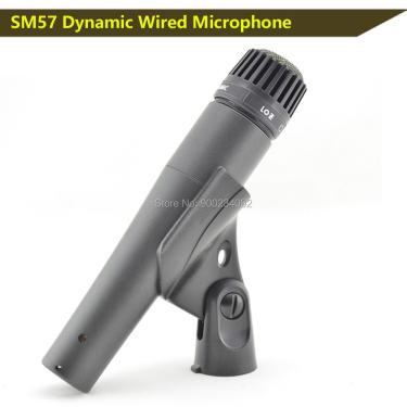 Imagem de Frete grátis sm57 microfone com fio dinâmico cardióide microfone profissional