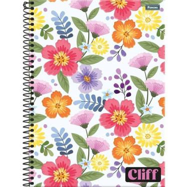 Imagem de Caderno C/D 10 Materias Cliff Feminino 160 Folhas Foroni
