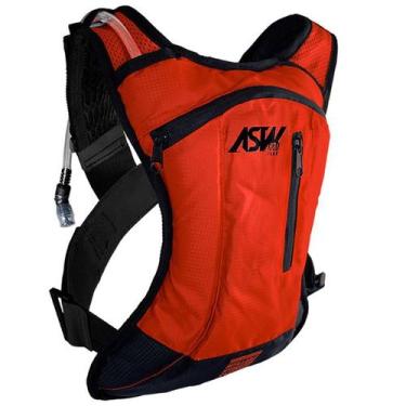 Imagem de Mochila De Hidratação Asw Tank Lite 2 Litros - Vermelho/Preto