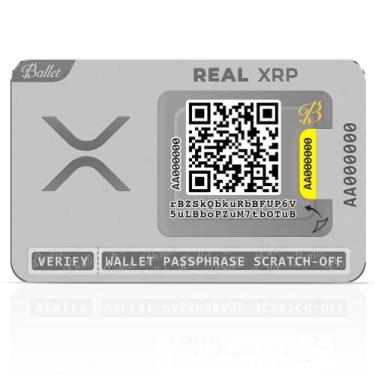 Imagem de Ballet Real XRP– O cartão de armazenamento a frio mais fácil – Carteira de hardware de criptomoeda com multimoedas seguras e suporte NFT