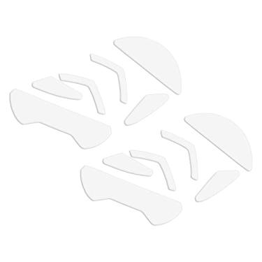Imagem de PATIKIL Bordas arredondadas curvas pés de mouse almofadas de patins 0,6 mm para jogos G302/G303 pés de mouse de jogos substituição branco 6 peças/2 conjunto