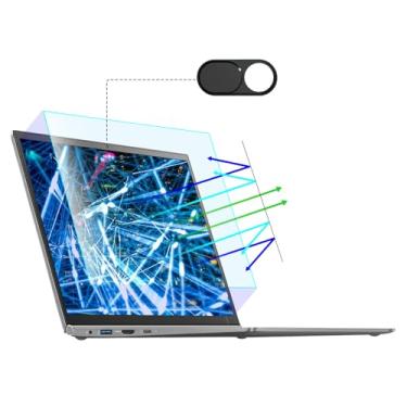 Imagem de 【Pacote com 2】Protetor de tela antiluz azul de 11,6 polegadas com capa de câmera compatível com HP/Dell/Acer/Asus/Samsung/Lenovo/Toshiba/Sony/MSI/LG/Razer Blade, protetor de tela removível de aspecto