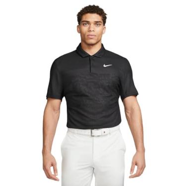 Imagem de Nike Camisa polo masculina de golfe Dri-Fit ADV Tiger Woods, Preto/antracite/branco, G