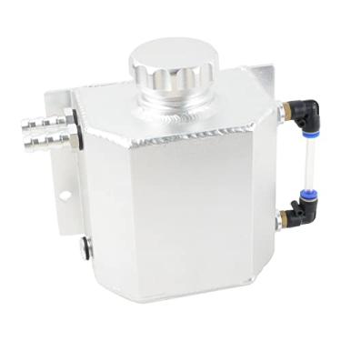 Imagem de BAGARAATAN Tanque universal de radiador de refrigeração 1L - tanque de transbordamento e expansão, reservatório de água de recuperação (prata)