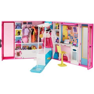 Imagem de Guarda-Roupa Rosa Para Barbie, 30+ Peças, Infantilidades, 3-7 Anos
