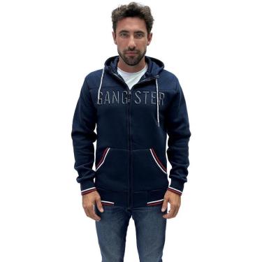 Imagem de Blusa Gangster de Moletom Aberta Masculina-Masculino