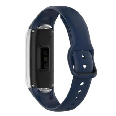 Imagem de Pulseiras de silicone NSmart compativeis com Galaxy Fit2 SM-R370 (R370, Azul Petróleo)