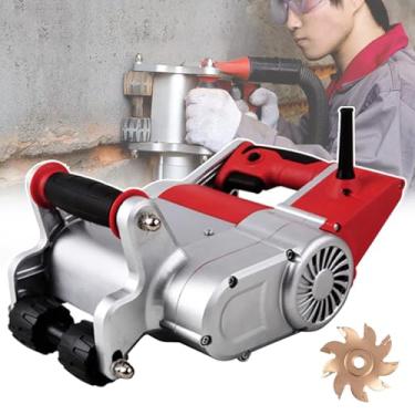 Imagem de HDaspijh Caçador elétrico de parede 1100W, cortador de linha de parede, máquina de entalhe de parede de moldagem 1 vez, máquina de corte de ranhura de parede, máquina de corte de concreto, com lâminas