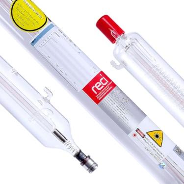 Imagem de RECI Tubo de laser CO2 80 W (pico 100 W) 1240 mm W2/S2 18 meses de garantia Envio dos EUA Duty Free para gravação a laser