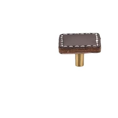 Imagem de Puxadores de gaveta de armário, móveis de cozinha, para maçaneta de armário, porta, gaveta, móveis de cozinha, córtex de latão, 2 marrom escuro